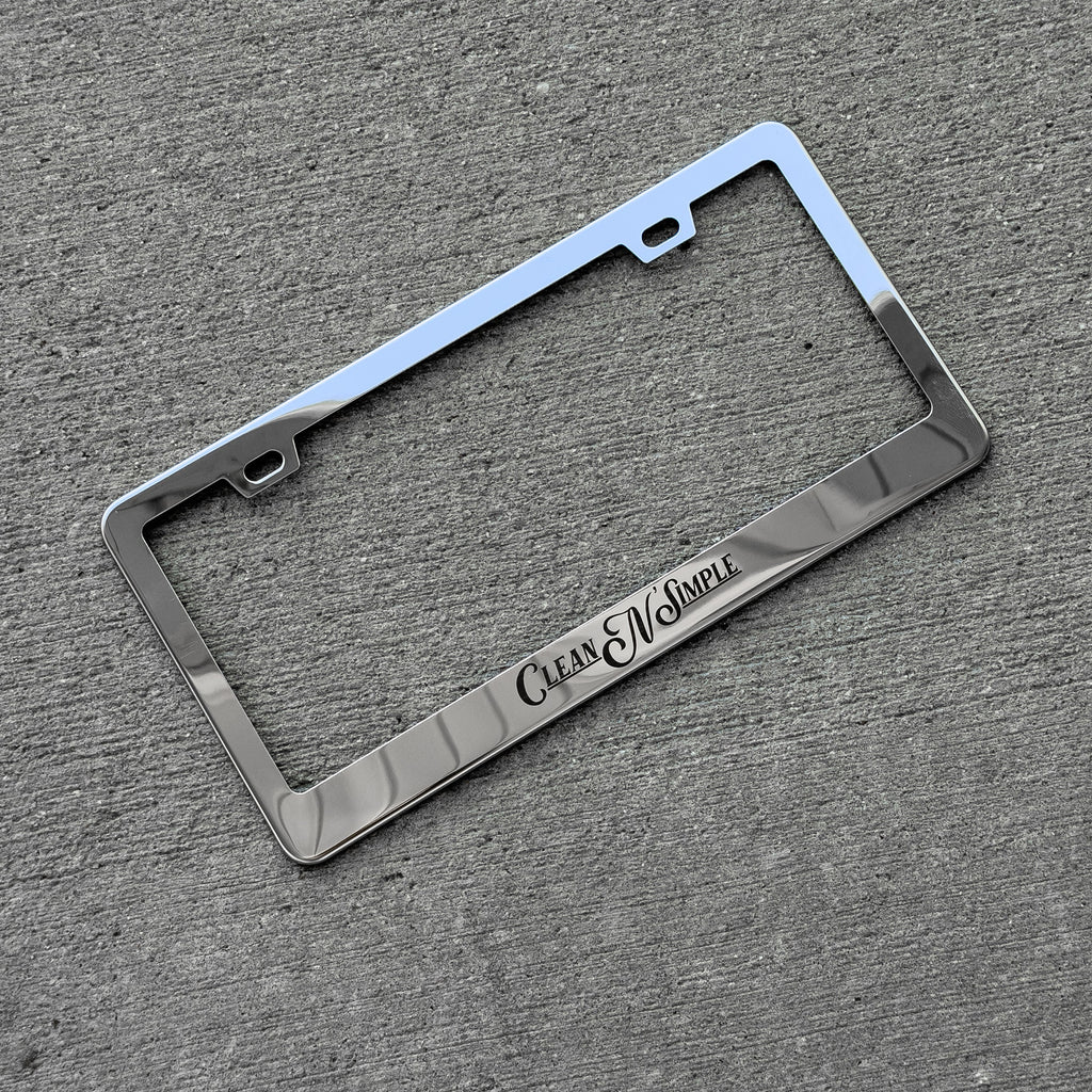 Stainless Steel License Plate Frame