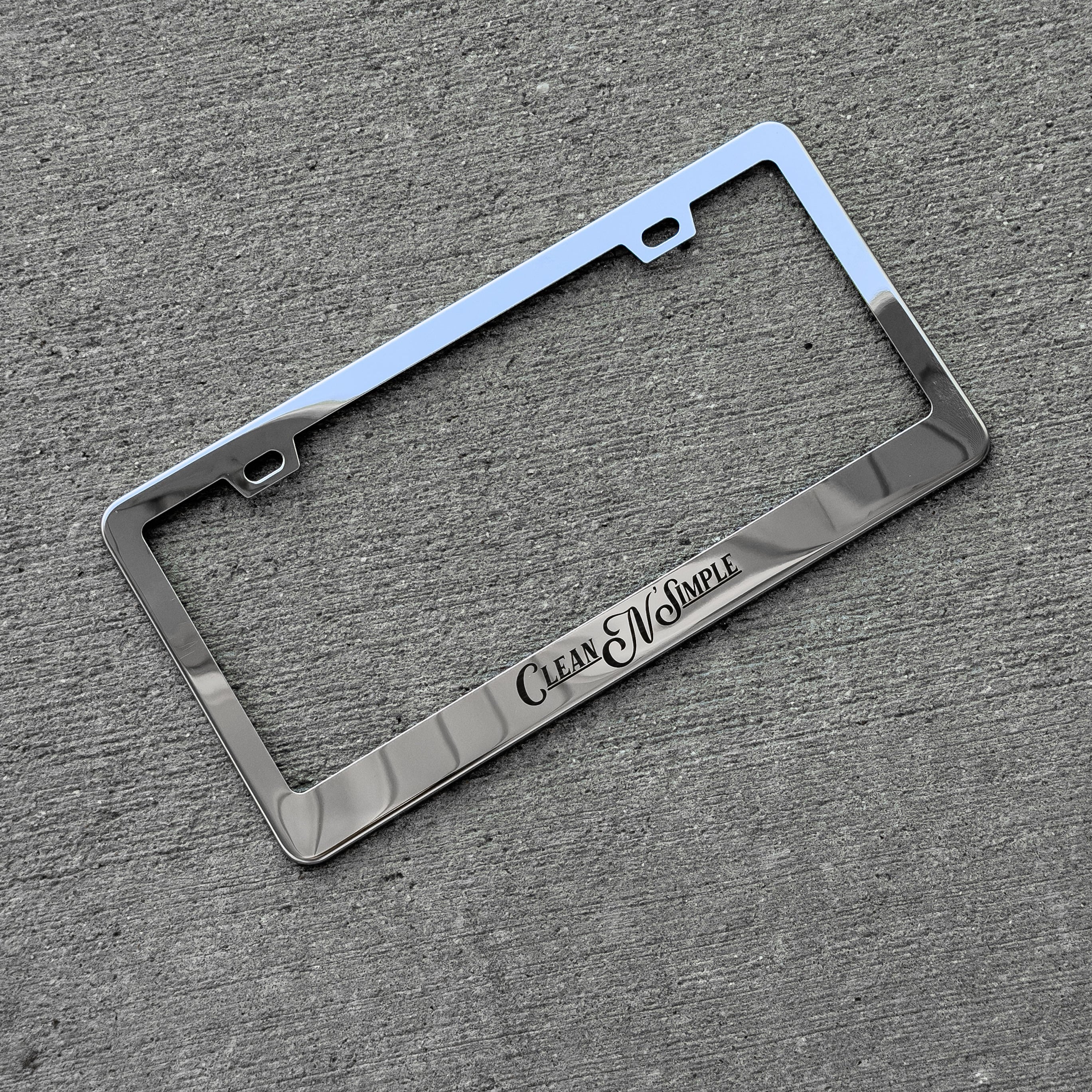 Stainless Steel License Plate Frame
