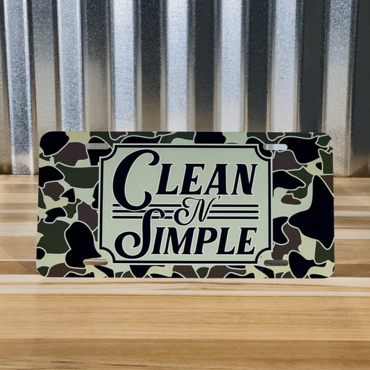 Camo Clean N' Simple Plate
