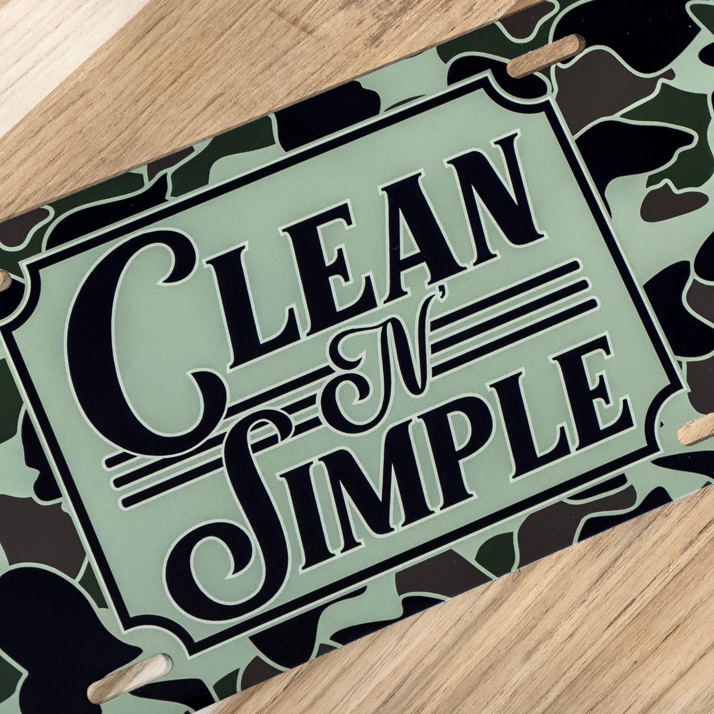 Camo Clean N' Simple Plate